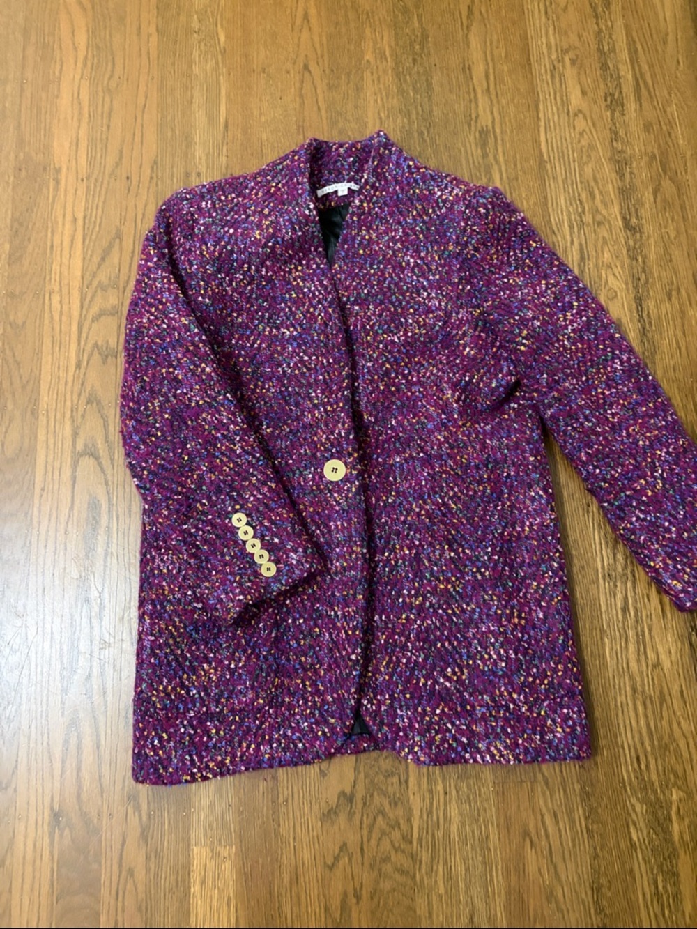 Veronica beard Crispín tweed coat size 6